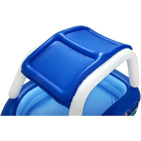 Piscine Gonflable Pour Enfants Bestway 213x155x132 Cm Bateau Bleu Avec Auvent Et Gouvernail Sonnette Plus De 3 Ans 6 Piscine Gonflable Pour Enfants Bestway 213x155x132 Cm Bateau Bleu Avec Auvent Et Gouvernail Sonnette Plus De 3 Ans â Image 4
