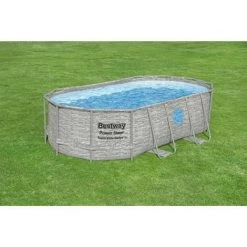 Kit Piscine Hors Sol BESTWAY Power Steel™- 427 X 250 X 100 Cm - Ovale (Livrée Avec Filtre A Cartouche, Bâche, échelle Et Di -BESTWAY Soldes Boutique 65617038 3
