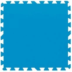BESTWAY Lot De 9 Dalles De Sol Bleu 50 X 50 Cm