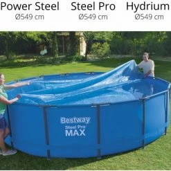 Bche Solaire Pour Piscine Tubulaire Amovible Bestway - 58173 -BESTWAY Soldes Boutique 7266232 3