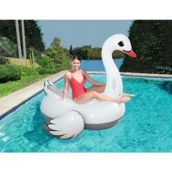 Bestway 41111 Supersized Swan Rider Animaux De Natation, 196 x 174 cm -BESTWAY Soldes Boutique 9142815 2
