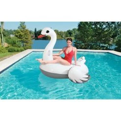 Bestway 41111 Supersized Swan Rider Animaux De Natation, 196 x 174 cm -BESTWAY Soldes Boutique 9142815 3