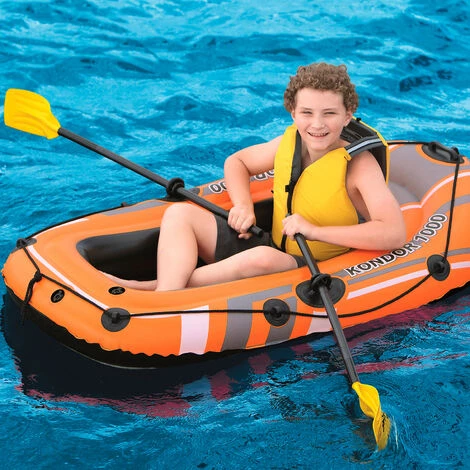Bateau Gonflable Bestway Hydro-Force Kondor 1000 Pour 1 Personne Avec Pagaies 6 Bateau Gonflable Bestway Hydro-Force Kondor 1000 Pour 1 Personne Avec Pagaies – Image 4