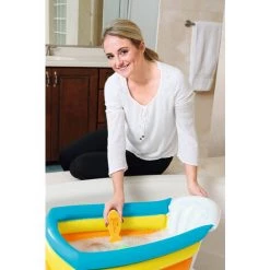BESTWAY Baignoire Gonflable Pour Enfants Squeaky Clean 76x48x33 Cm Avec Thermomètre Et Appui Entre-jambes Anti-Glissement 8 BESTWAY Baignoire Gonflable Pour Enfants Squeaky Clean 76x48x33 Cm Avec Thermomètre Et Appui Entre-jambes Anti-Glissement -BESTWAY Soldes Boutique 9693766 2