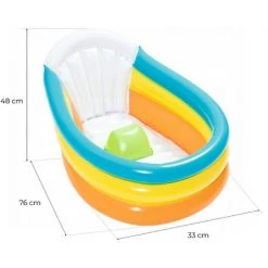 BESTWAY Baignoire Gonflable Pour Enfants Squeaky Clean 76x48x33 Cm Avec Thermomètre Et Appui Entre-jambes Anti-Glissement 10 BESTWAY Baignoire Gonflable Pour Enfants Squeaky Clean 76x48x33 Cm Avec Thermomètre Et Appui Entre-jambes Anti-Glissement -BESTWAY Soldes Boutique 9693766 4