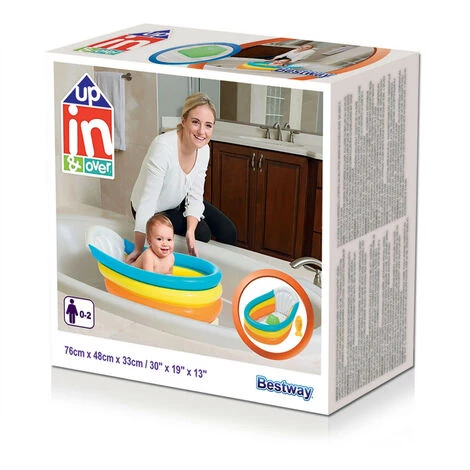 BESTWAY Baignoire Gonflable Pour Enfants Squeaky Clean 76x48x33 Cm Avec Thermomètre Et Appui Entre-jambes Anti-Glissement 7 BESTWAY Baignoire Gonflable Pour Enfants Squeaky Clean 76x48x33 Cm Avec Thermomètre Et Appui Entre-jambes Anti-Glissement – Image 5
